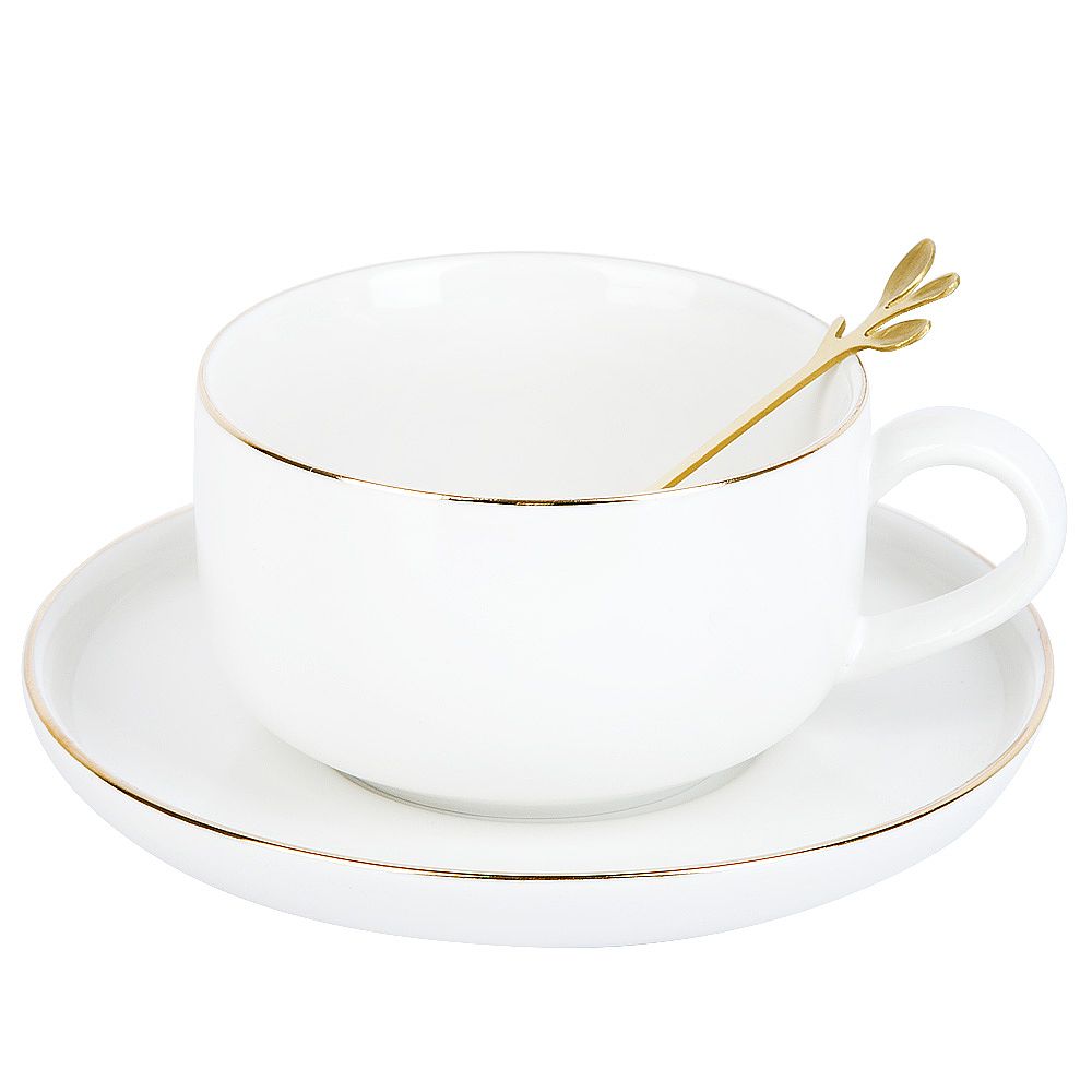 Чайный набор 4пр. с ложками "Royal line. Daisy" (2 персоны) v=350мл. (подарочная упаковка)