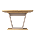 Стол обеденный Verona (120+40) дуб эвок прибрежный/глиняный серый