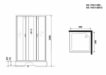 Душевая кабина Niagara Classic NG-1108-14BKG 90x90 с гидромассажем