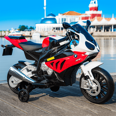 Детский электромобиль "BMW S1000RR", красный