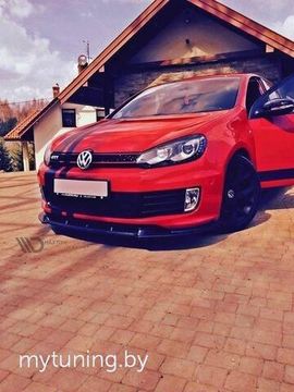 Сплиттер бампера переднего для VOLKSWAGEN Golf VI GTI 35TH (08-12)