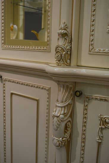 Шкаф-витрина ДЖОКОНДА крем глянец 1,9