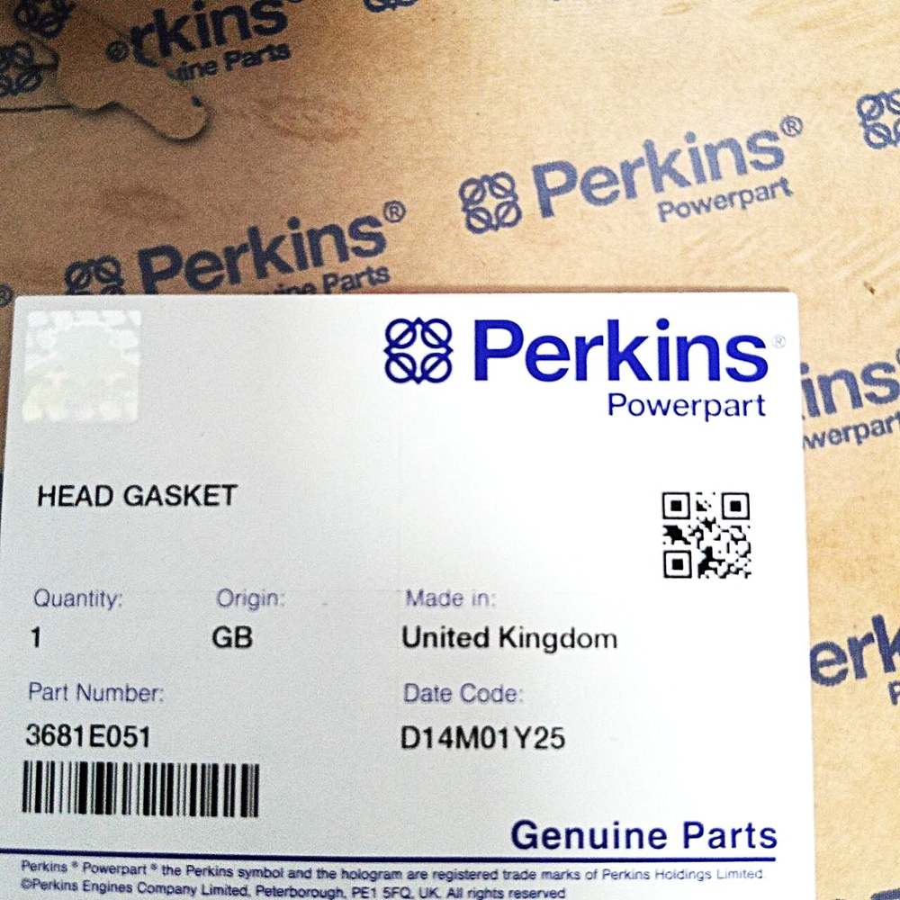 Прокладка ГБЦ | 02/203147, 3681E051 | Perkins