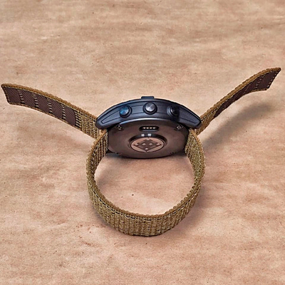 Нейлоновый ремешок NylonFit 26 мм для Garmin циферблат 51 мм Fenix 7X, Tactix, Epix Pro, Instinct 2X (Песочный)