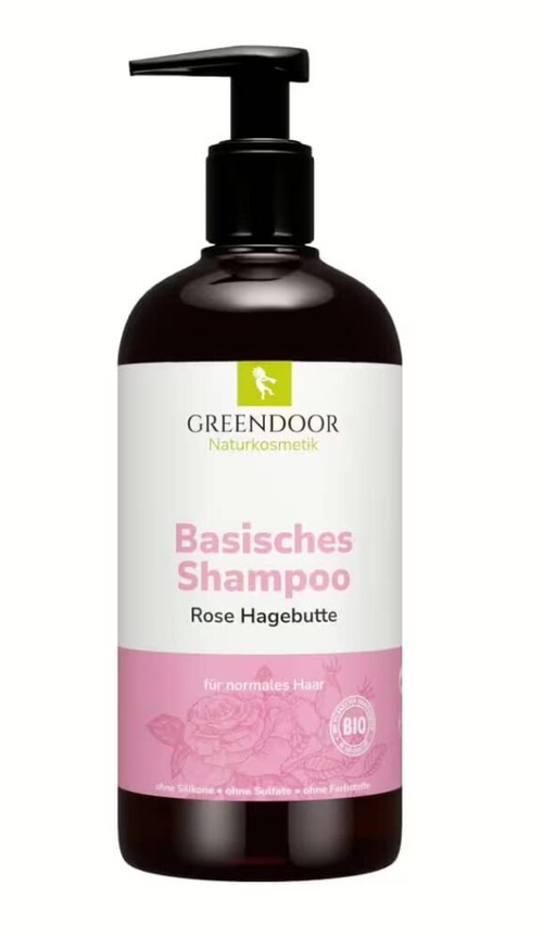 Щелочной шампунь Greendoor с ароматом розы и шиповника, 200 мл