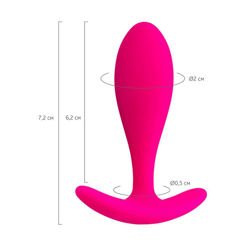 Розовая анальная втулка 7,2см ToyFa ToDo Hub 357021