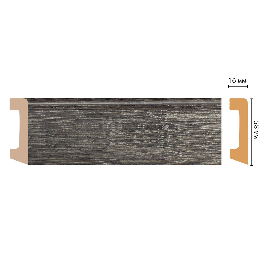Плинтус Decomaster D234 D234-87 ДМ