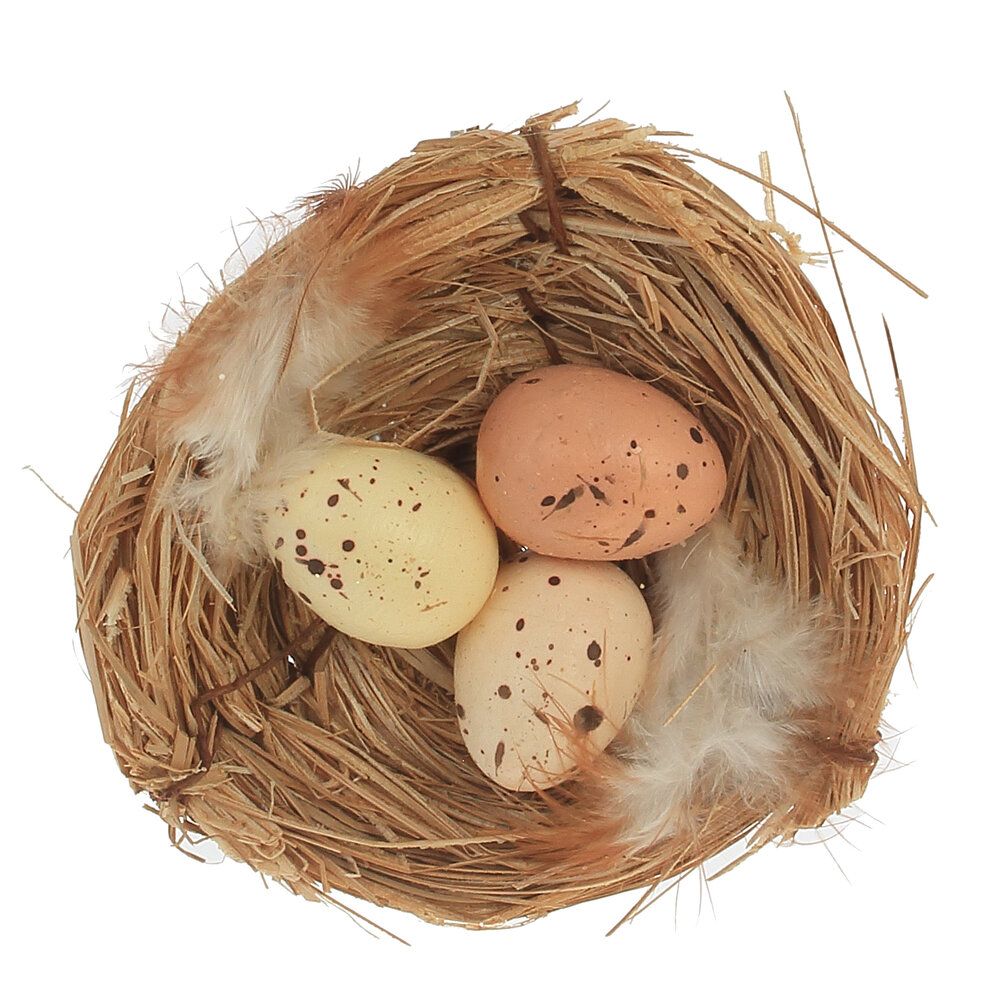 GAEM Изделие декоративное "Гнездо пасхальное", набор из 2-х шт., L9,5 W3 H18 см