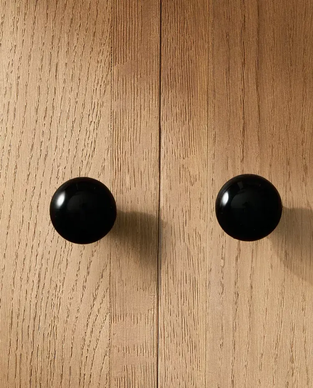 ZARA HOME БЛЕСТЯЩАЯ МЕБЕЛЬНАЯ РУЧКА ИЗ КЕРАМИКИ (НАБОР ИЗ 2 ШТ.), ЧЕРНЫЙ