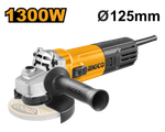 Угловая шлифовальная машина (УШМ) INGCO AG130018 INDUSTRIAL 125 мм 1,3 кВт