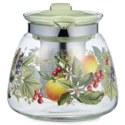 ЗАВАРОЧНЫЙ ЧАЙНИК AGNESS С ФИЛЬТРОМ "ФРУКТЫ" 900 МЛ.