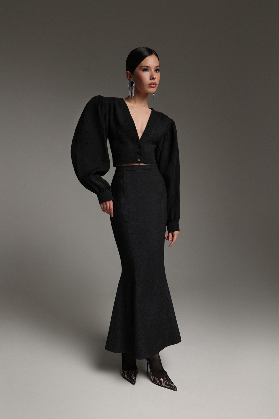 Блуза на пуговицах