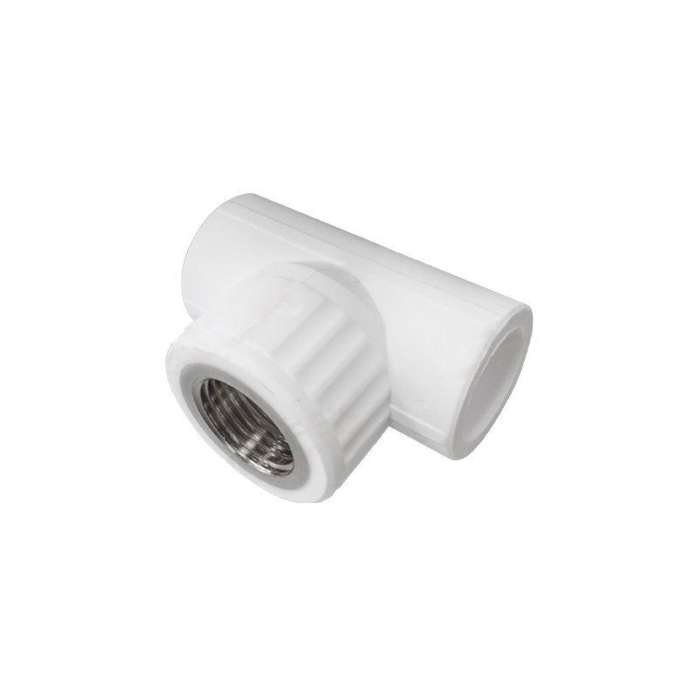 Тройник ПП 25-1/2'' PN 25, белый, Valfex Pro