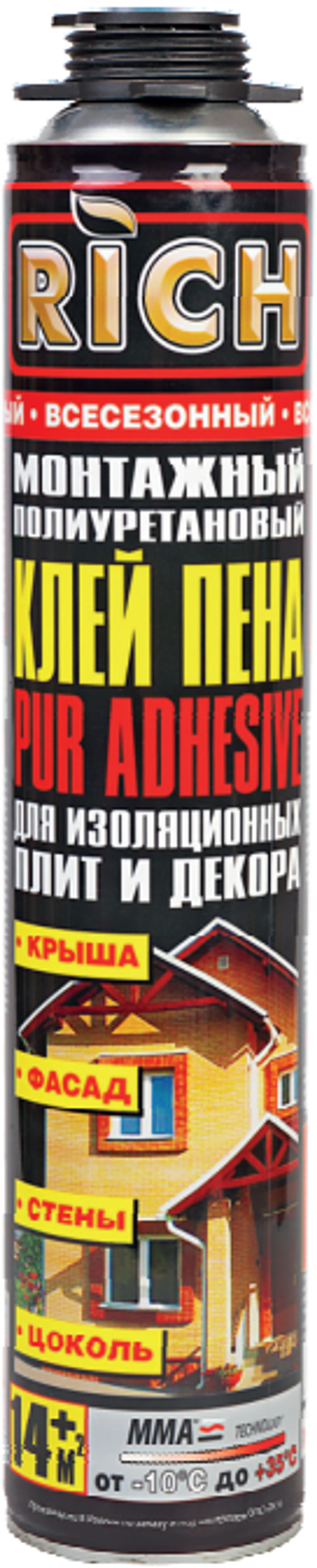 РИЧ клей пена профи 840гр (ящ.12шт)