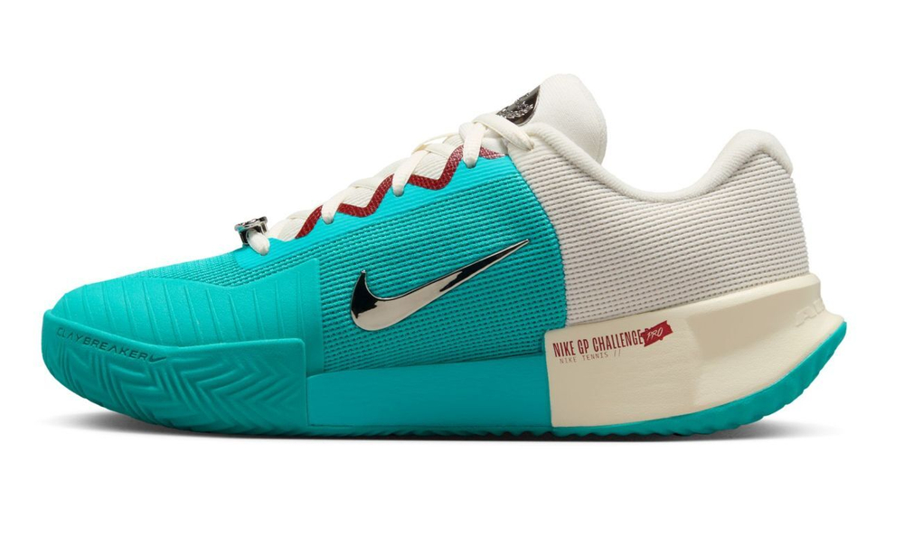 Женские Кроссовки теннисные Nike Zoom GP Challenge Pro Clay Premium - пыльный кактус/темно-красный/бледная слоновая кость
