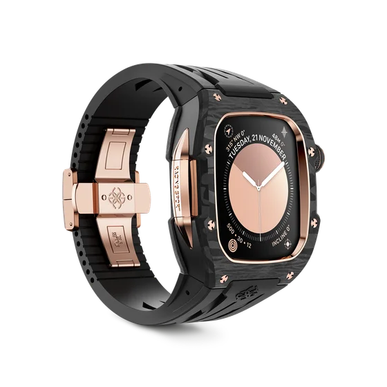 Корпус для Apple Watch RSCIII46 - Rose Gold Carbon