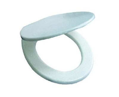 Сиденье для унитаза пластик, белый, мрамор, Мультипласт, МТ532