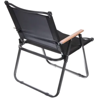 Кресло складное с подлокотниками до 100 кг SJ-0032, 55*53*78 см, цвет: чёрный, ТуристМастер