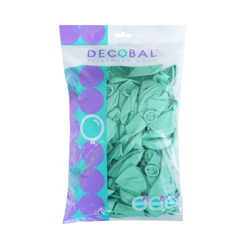 Мятный Макаронс, Пастель / Matte green, латексный шар 50шт.