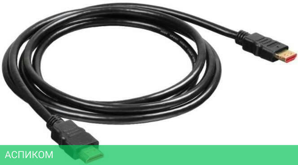 Кабель аудио-видео Buro Flat HDMI (m)/HDMI (m) 2м. черный (HDMI 2 BHP)