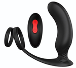 Черный массажер простаты Remote P-Pleaser - 15 см. (Цвет: черный)