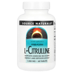 Source Naturals, L-цитруллин, 1000 мг, 60 таблеток