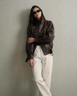 Кожаная куртка ARVELL (bordo)