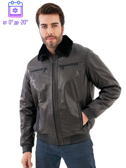Куртка кожаная на меху