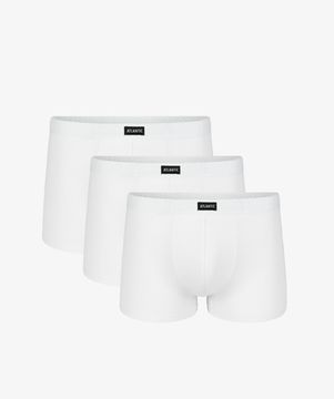 Трусы мужские боксеры (3 шт) Atlantic 3BMH-007 белые