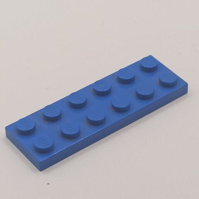 Lego Плитка 2x6 (синяя) 379523