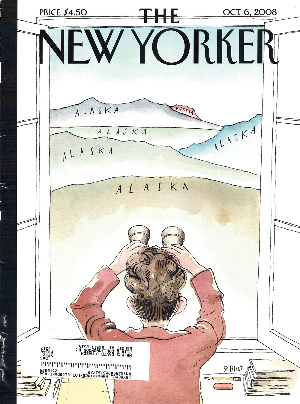 Журнал The New Yorker 06-10-2008, обложка