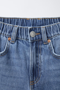 ZARA ДЖИНСЫ BAGGY FIT, СИНИЙ