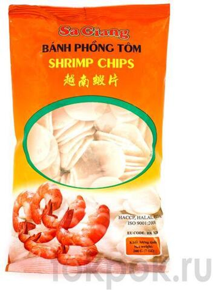 Чипсы креветочные Sa Giang Shrimp Chips, 200 гр