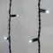 Светодиодная бахрома с колпачком 3,2*0,9 м., 168 белых LED ламп, мерцание, каучуковый черный провод, LTC (LL168BLW-1-2W)