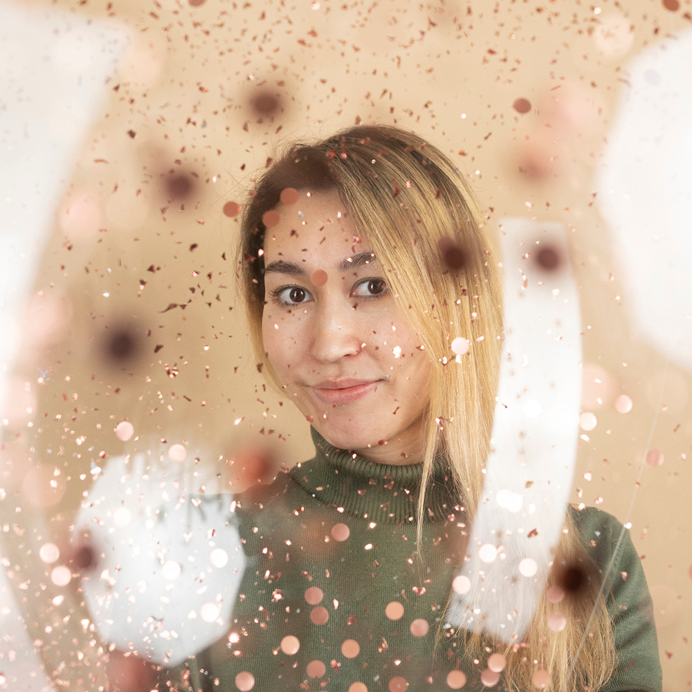 Конфетти дробленые Розовое золото, Металлик, 20 гр ВВ