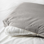 Каркас кровати с обивкой - IKEA SAGESUND, 200х140 см, серый, САГЕСЕНД ИКЕА