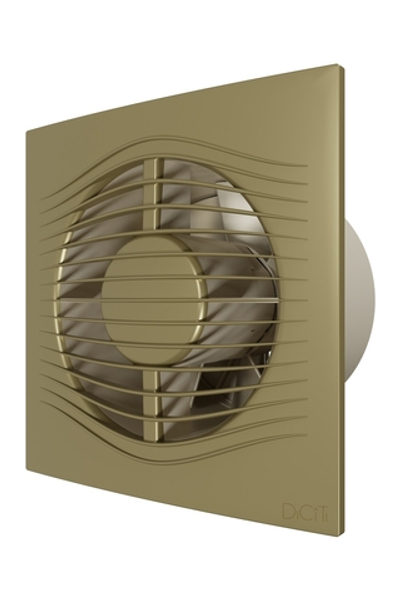 Вентилятор накладной SLIM D125 обр.клапан Champagne DICITI