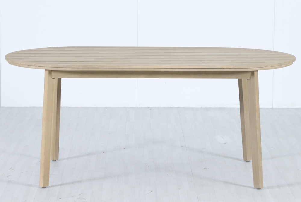 Стол деревянный обеденный Tagliamento Madrague, светлый тик