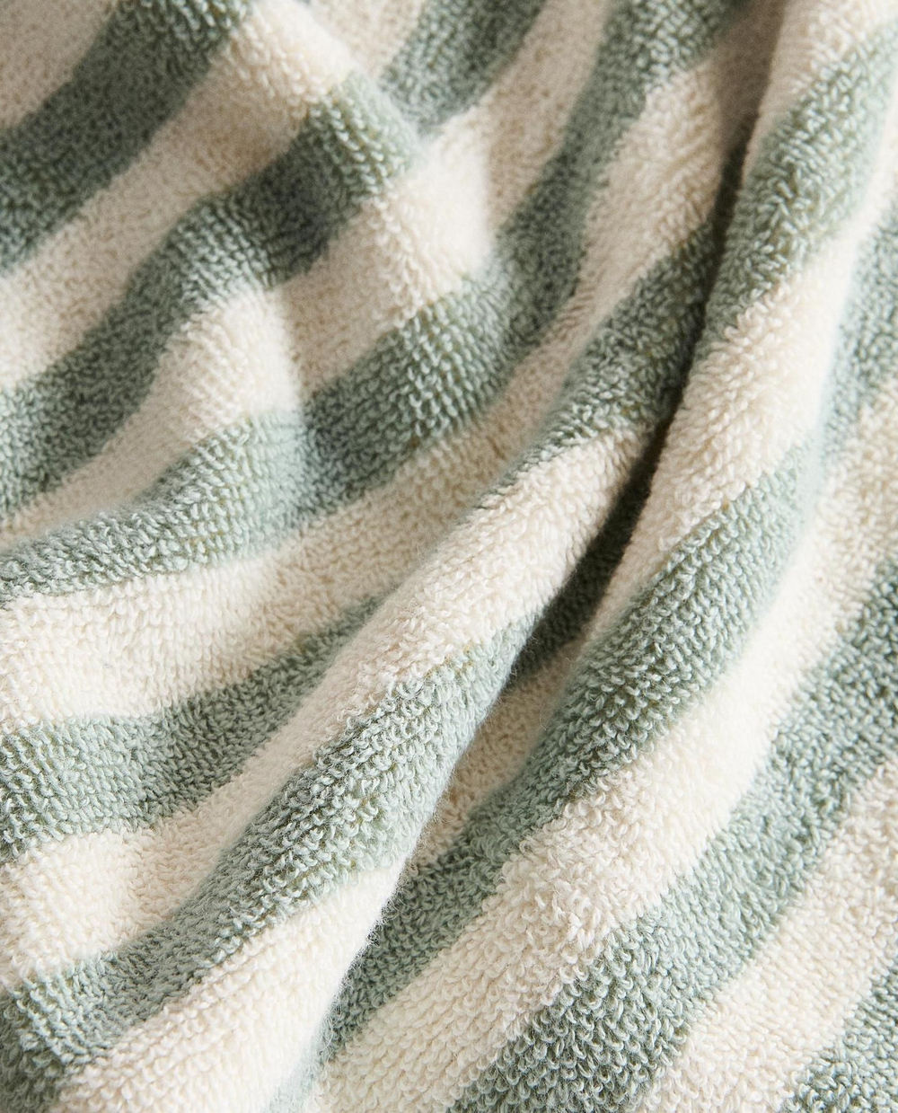 Zara Home - Двухстороннее полосатое банное полотенце, желтый, 30х50 см