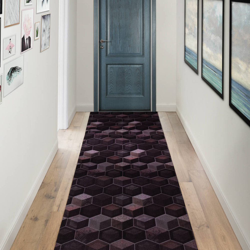 Велюровая дорожка «Соты микс»