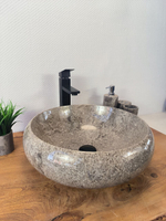 Раковина из мрамора Donut Grey Medium DM-60347 (45*45*15см)
