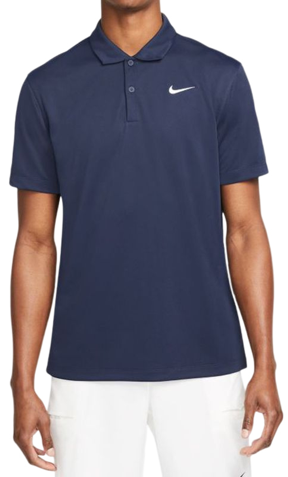 Мужское теннисное поло Nike Men's Court Dri-Fit Solid Polo - небесный