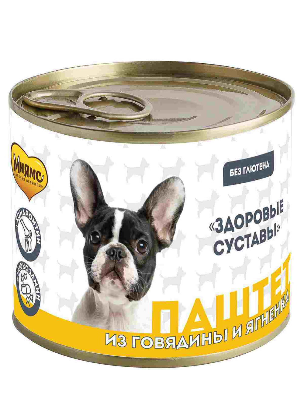 Влажный корм Мнямс Паштет из говядины и ягненка для собак всех пород «ЗДОРОВЫЕ СУСТАВЫ» 200 г