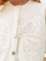 Кардиган для девочки AT1118 молочный