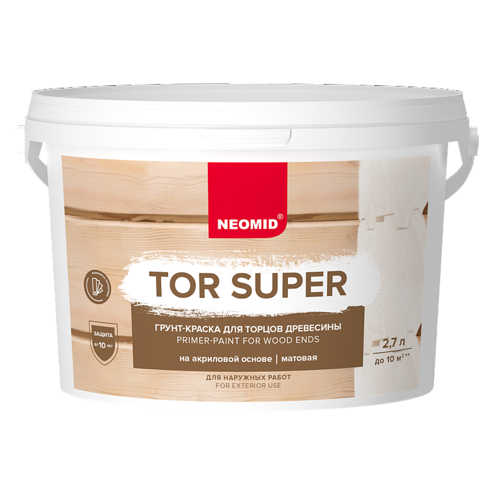 Грунт-краска для торцов древесины NEOMID TOR SUPER