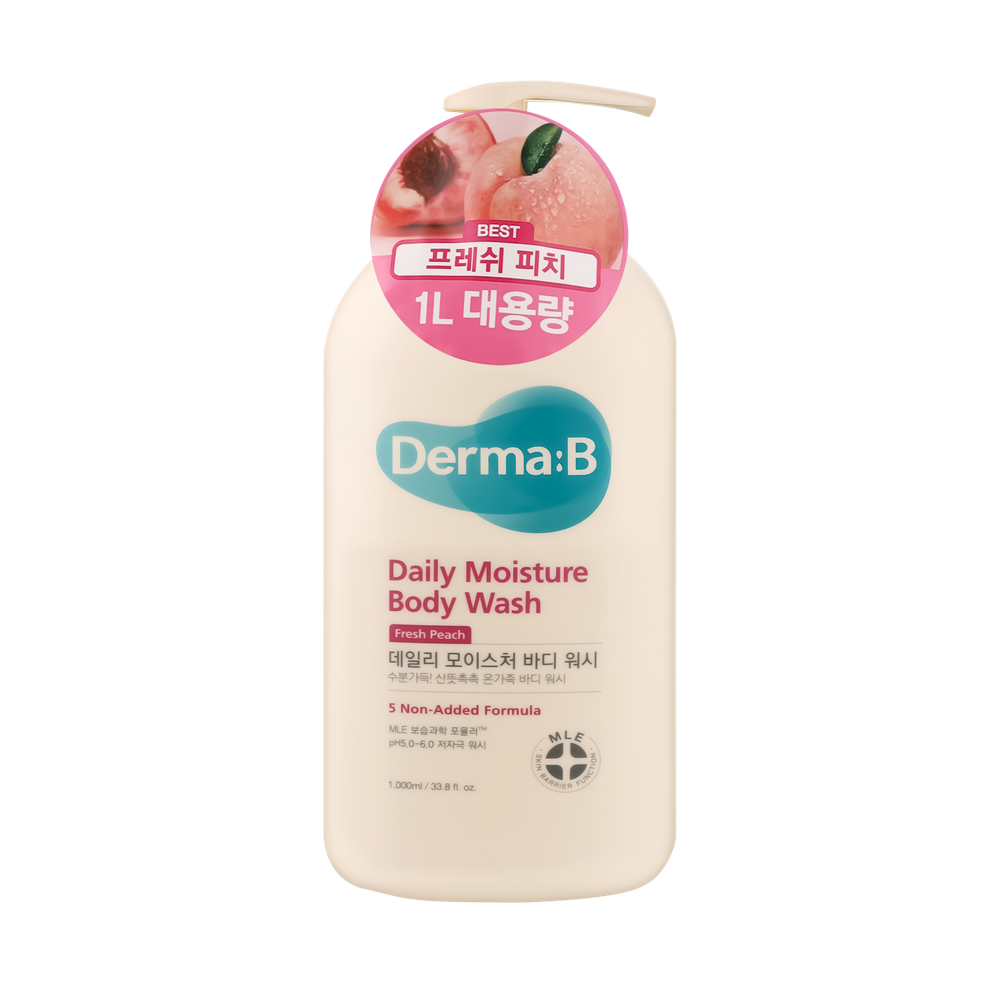 Derma B Daily Moisture Body Wash (Cotton) 1000 ml Ламеллярный гель для душа