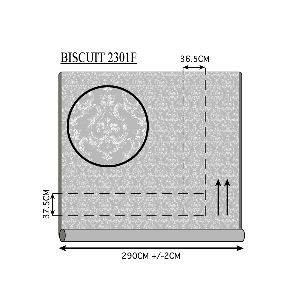 Портьерная ткань dimout арт. 2301 F col. 9а коллекции "Biscuit"