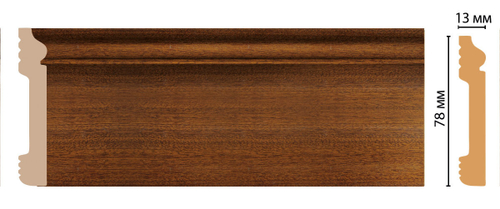 Плинтус DM D005-75 (80*13*2400мм)