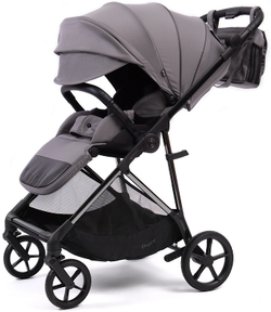 Прогулочная коляска Peppy Amici с автокреслом Verona Black Grey рама Black Chrome