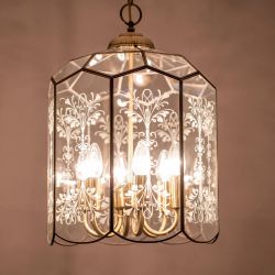 Citilux Витра-2 CL442260 Люстра подвесная витражная Бронза